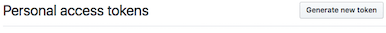 Generate new token access on Github