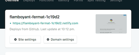 Netlify deployed site